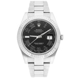 Rolex Datejust 41 Ref. 116334 Dark Grey Roman Dial Stainless Steel Oyster Bracelet