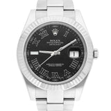 Rolex Datejust 41 Ref. 116334 Dark Grey Roman Dial Stainless Steel Oyster Bracelet
