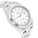 Rolex Datejust 41 Reference 116334 White Dial Stainless Steel Oyster Bracelet