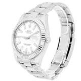Rolex Datejust 41 Reference 116334 White Dial Stainless Steel Oyster Bracelet