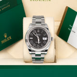 Rolex Datejust 41 Ref. 116334 Black Roman Dial Oyster Bracelet Watch
