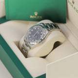 Rolex Datejust II 116334 41mm Stainless Steel Rhodium Dial Diamond Fluted Bezel Oyster Bracelet