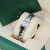 Rolex Datejust II 116334 41mm Stainless Steel Rhodium Dial Diamond Fluted Bezel Oyster Bracelet
