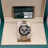 Rolex Daytona 116523 40mm Two-Tone Black PVD Bezel Custom Dial Aftermarket Iced Out Bracelet and Lugs