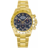 Rolex Daytona 116528-0037 Yellow Gold 40mm Blue Arabic Numeral Dial