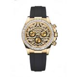 Rolex Cosmograph Daytona 116588TBR "Eye of the Tiger" 40mm Yellow Gold Diamond Watch