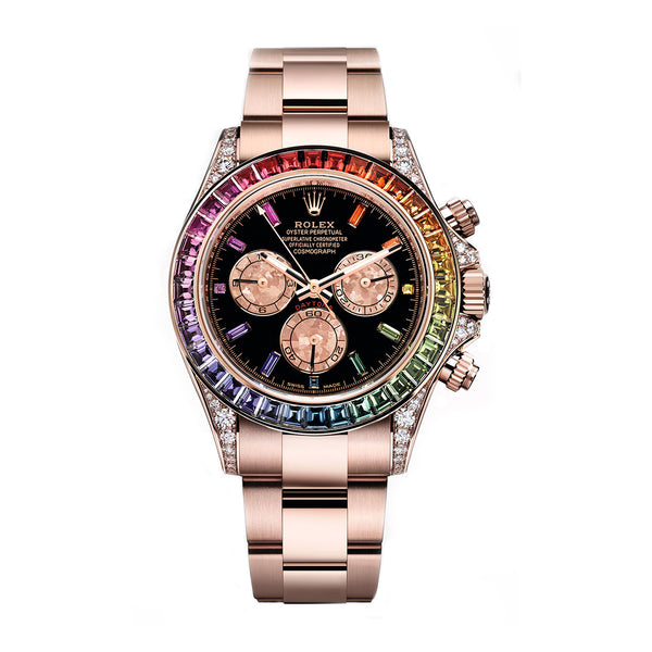 Rolex Cosmograph Daytona 116595RBOW Everose Gold Rainbow Sapphire 40mm