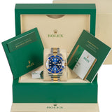 Rolex Submariner Date 116613LB Two-Tone Blue Dial 40mm Watch
