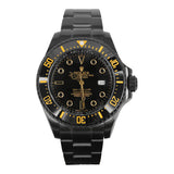 Rolex Deepsea Sea-Dweller 116660 44mm Custom Black PVD Stainless Steel Men's Watch