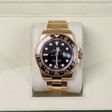 Rolex GMT-Master II 116718 18k Yellow Gold Black Dial 40mm