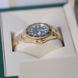 Rolex GMT-Master II 116718LN 40mm 18k Yellow Gold Green Dial