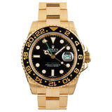 Rolex GMT-Master II 116718 18k Yellow Gold Black Dial 40mm
