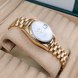 Rolex Day-Date 36 Reference 18238 White Roman Dial 18K Yellow Gold President Watch