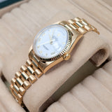Rolex Day-Date 36 Reference 18238 White Roman Dial 18K Yellow Gold President Watch