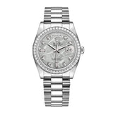 Rolex Day-Date 118346 Meteorite Diamond Dial Platinum President Bracelet 36mm