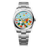 Rolex Oyster Perpetual 124300-0008 Turquoise Blue Celebration Dial 41mm