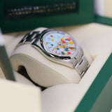 Rolex Oyster Perpetual 124300-0008 Turquoise Blue Celebration Dial 41mm
