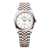 Rolex Datejust 36 Ref. 126201-0017 Everose Rolesor White Dial Jubilee Bracelet