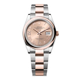 Rolex Datejust 36 Reference 126201-0028 Rosé Dial Everose Rolesor Oyster Bracelet Watch