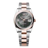 Rolex Datejust 36 Reference 126201-0030 Slate Dial Everose Rolesor Oyster Bracelet
