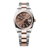 Rolex Datejust 36 126201-0044 Chocolate Dial Everose Rolesor Oyster Bracelet