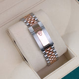Rolex Datejust 36 Reference 126201-0019 Black Diamond Dial Everose Rolesor Jubilee Bracelet