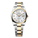 Rolex Datejust 36 126203-0024 Mother-of-Pearl Diamond Dial Yellow Rolesor Oyster Bracelet