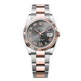 Rolex Datejust 36 Reference 126231-0024 Slate Diamond Dial Fluted Bezel Oyster Bracelet