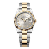 Rolex Datejust 36 126233-0032 Silver Diamond-Set Dial Yellow Rolesor Oyster Bracelet