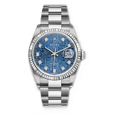 Rolex Datejust 126234-0012 Blue Jubilee Diamond Dial 36mm Stainless Steel Oyster