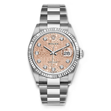 Rolex Datejust 126234-0024 36mm Stainless Steel Pink Jubilee Diamond Dial