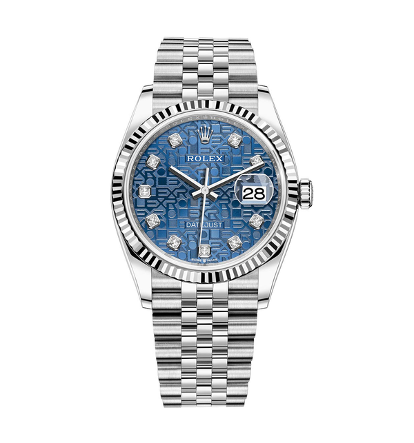 Rolex Datejust 126234-0057 Blue Jubilee Diamond Dial Stainless Steel 36mm