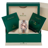 Rolex Datejust 36 126281RBR-0015 Rosé Dial Diamond Bezel Jubilee Bracelet