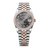 Rolex Datejust 36 126281RBR-0011 Slate Dial Diamond Bezel Jubilee Bracelet