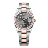 Rolex Datejust 36 126281RBR-0012 Slate Diamond Dial and Bezel Oyster Bracelet