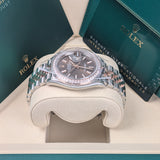 Rolex Datejust 36 126281RBR-0031 Chocolate Dial Diamond Bezel Jubilee Bracelet Watch