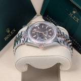 Rolex Datejust 36 126281RBR-0031 Chocolate Dial Diamond Bezel Jubilee Bracelet Watch