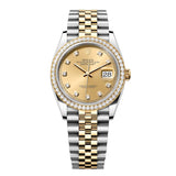 Rolex Datejust 36 126283RBR-0003 Champagne Diamond Dial Jubilee Bracelet Watch