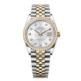 Rolex Datejust 36 126283RBR-0009 White Mother-of-Pearl Diamond Dial Jubilee Bracelet