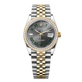Rolex Datejust 36 126283RBR-0021 Slate Wimbledon Dial Diamond-Set Bezel Jubilee Bracelet