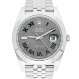 Rolex Datejust 41 126300-0014 Wimbledon Slate Dial Jubilee Bracelet Stainless Steel 2020