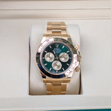 Rolex Daytona 126508-0008 Yellow Gold Green Dial Oyster Bracelet 40mm