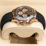 Rolex Daytona 126515LN-0002 40mm Everose Gold Black Dial Oysterflex Watch