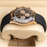 Rolex Daytona 126515LN-0002 40mm Everose Gold Black Dial Oysterflex Watch