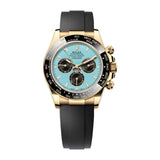 Rolex Cosmograph Daytona 126518LN-0014 40mm 18K Yellow Gold Turquoise Dial Oysterflex