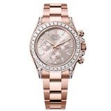 Rolex Cosmograph Daytona 126595TBR-0001 40mm Everose Gold Sundust Diamond Dial Oyster Bracelet