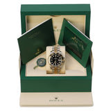 Rolex GMT-Master II 126713GRNR Two-Tone Yellow Rolesor Black Dial 40mm Jubilee Watch