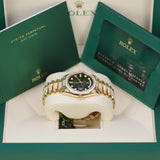 Rolex Day-Date 36 128348RBR-0036 Green Ombré Diamond Dial and Diamond-Set President Bracelet