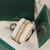 Rolex Day-Date 36 128348RBR-0036 Green Ombré Diamond Dial and Diamond-Set President Bracelet