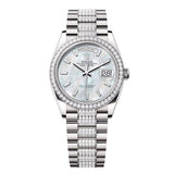 Rolex Day-Date 36 Reference 128349RBR-0050 White Gold Diamond-Set President Bracelet